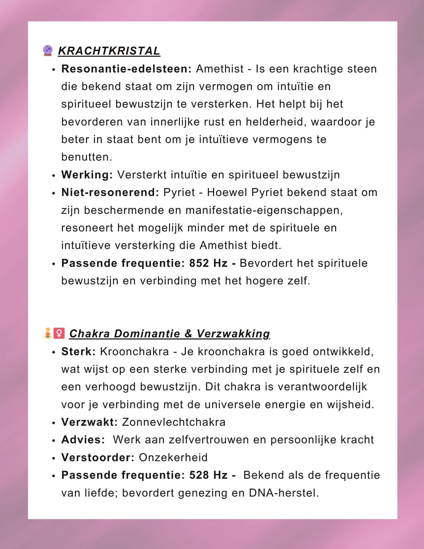 NEUROSYNC PERSOONLIJK DNA PROFIEL