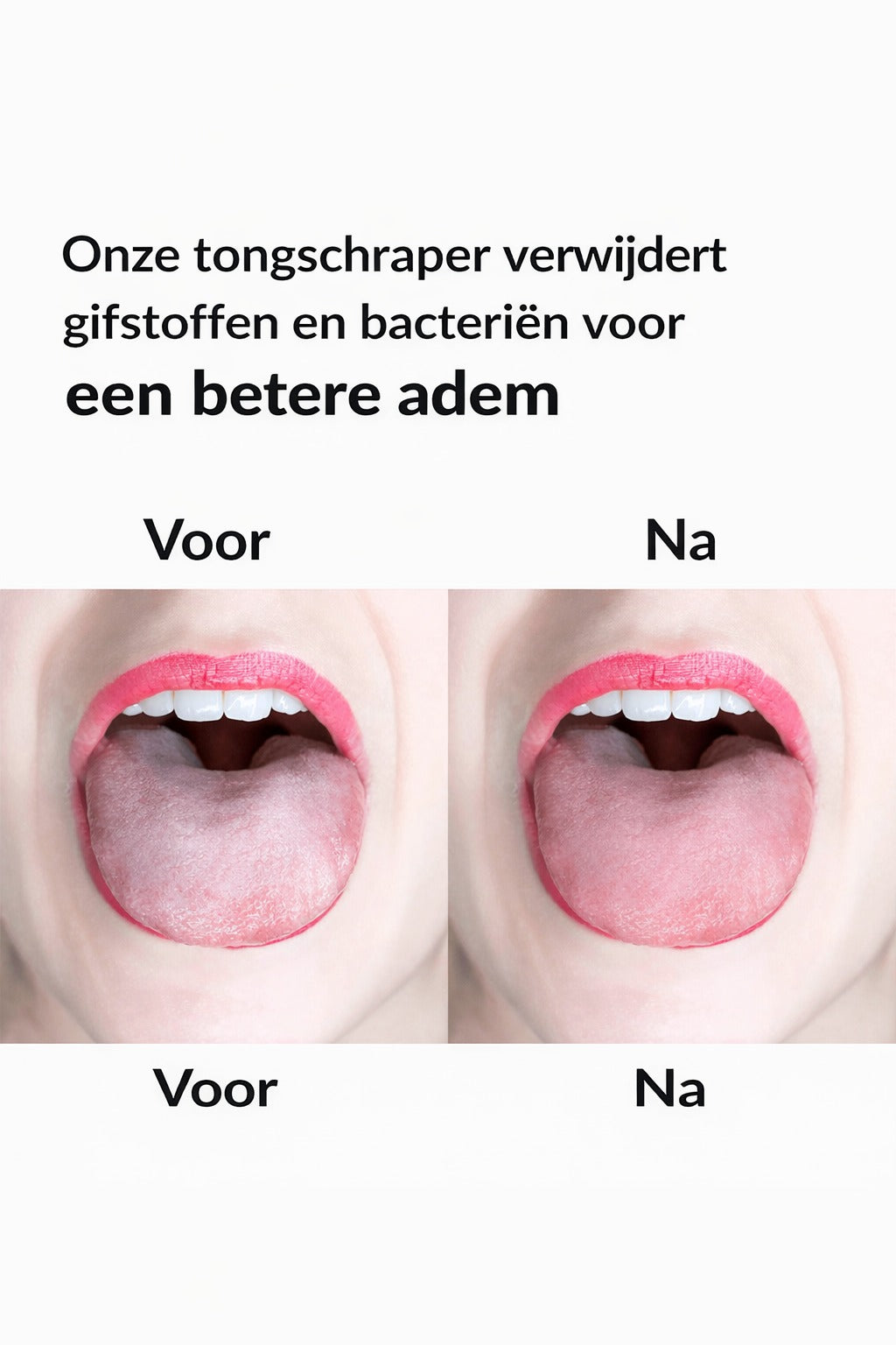 KOPEREN TONGSCHRAPER - MET KATOENEN ZAKJE