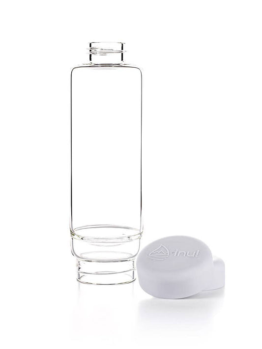 Inu! water bottle cloud white | ROCK CRYSTAL