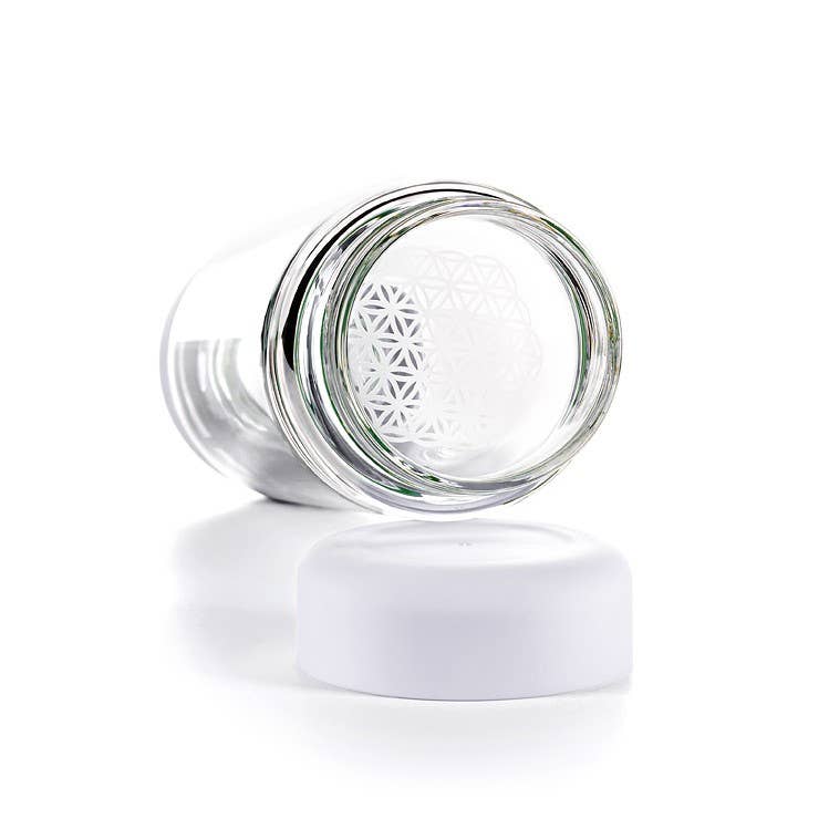 Inu! waterfles cloud wit | ROCK CRYSTAL