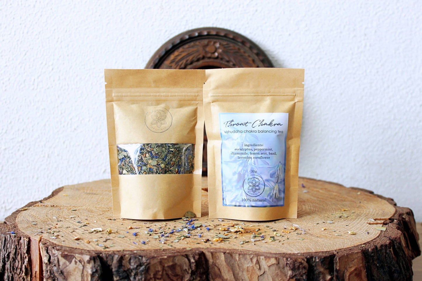 Kräutertee für das Halschakra zur Linderung von Stimm- und Nebenhöhlenbeschwerden | Vishuddha