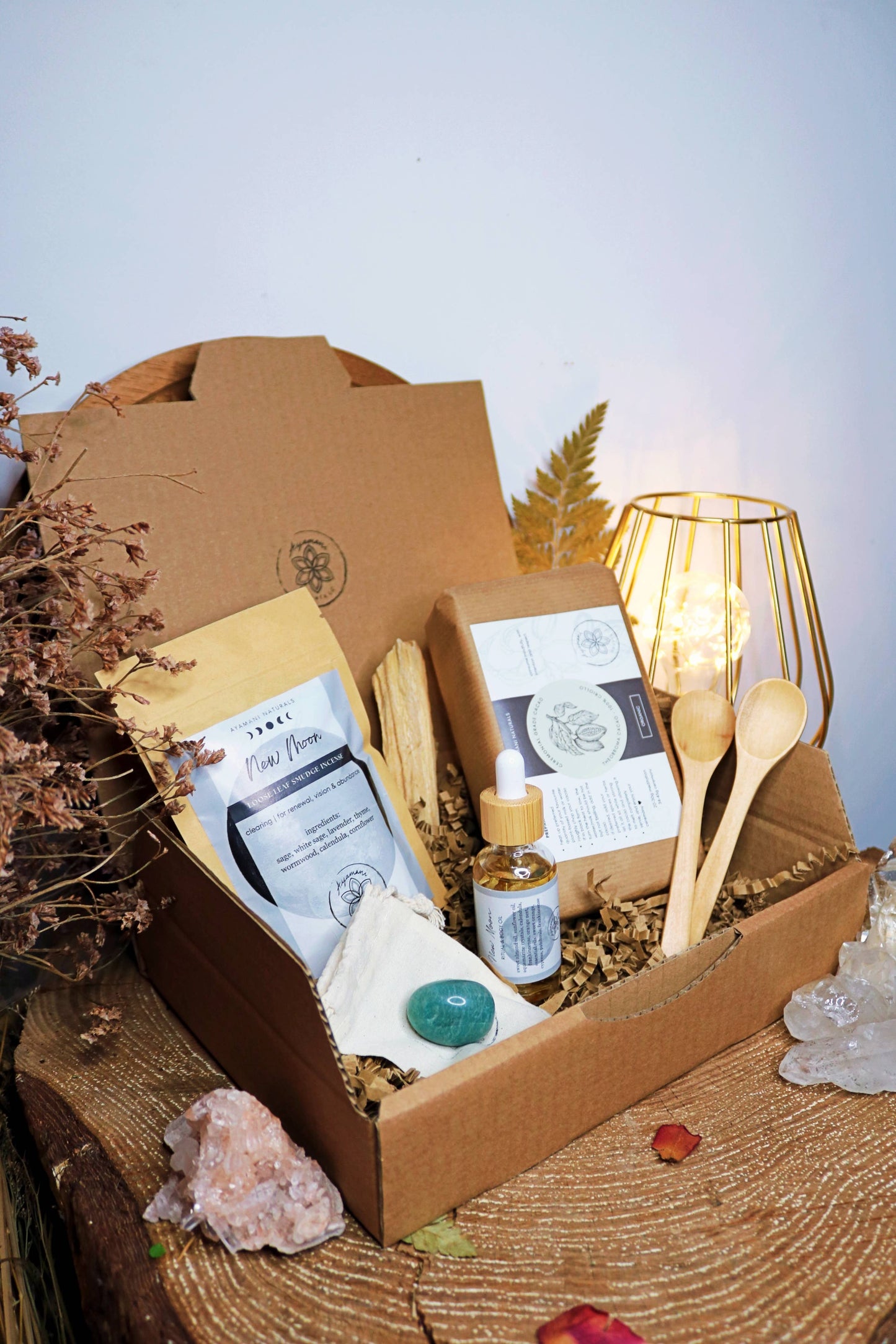 VOLLE MAAN GESCHENKDOOS MET RAUWE CACAO