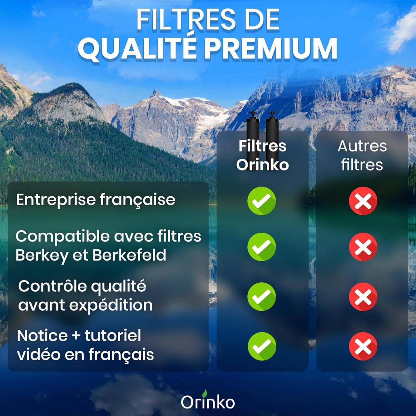 ORINKO SCHWERKRAFTWASSERFILTER