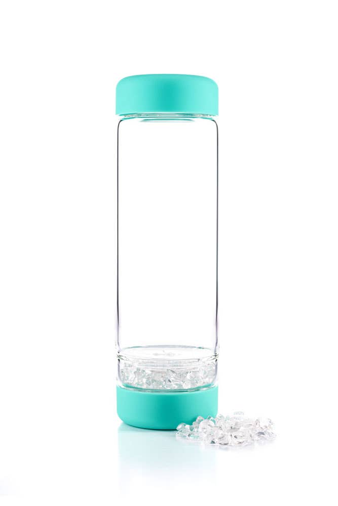 Inu! waterfles oceaanblauw | ROCK CRYSTAL