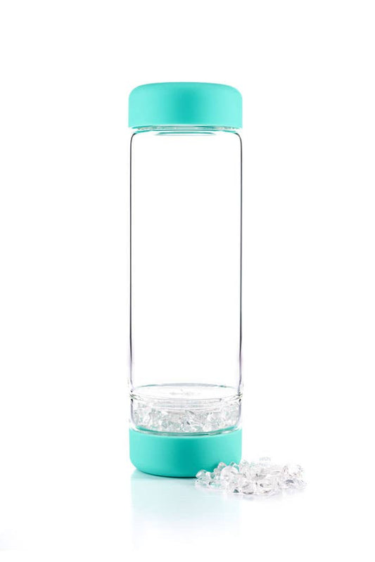 Inu! waterfles oceaanblauw | ROCK CRYSTAL