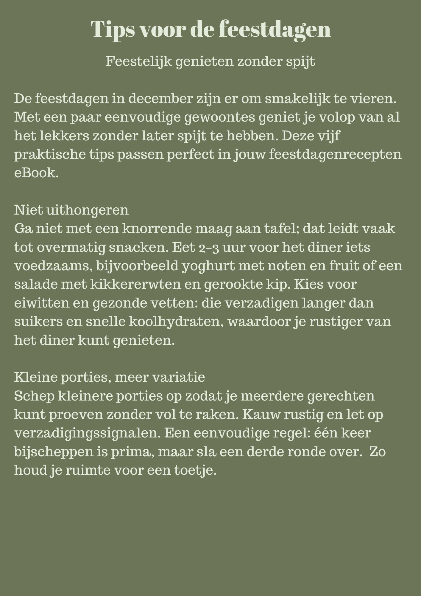 FEESTDAGEN RECEPTEN EBOOK