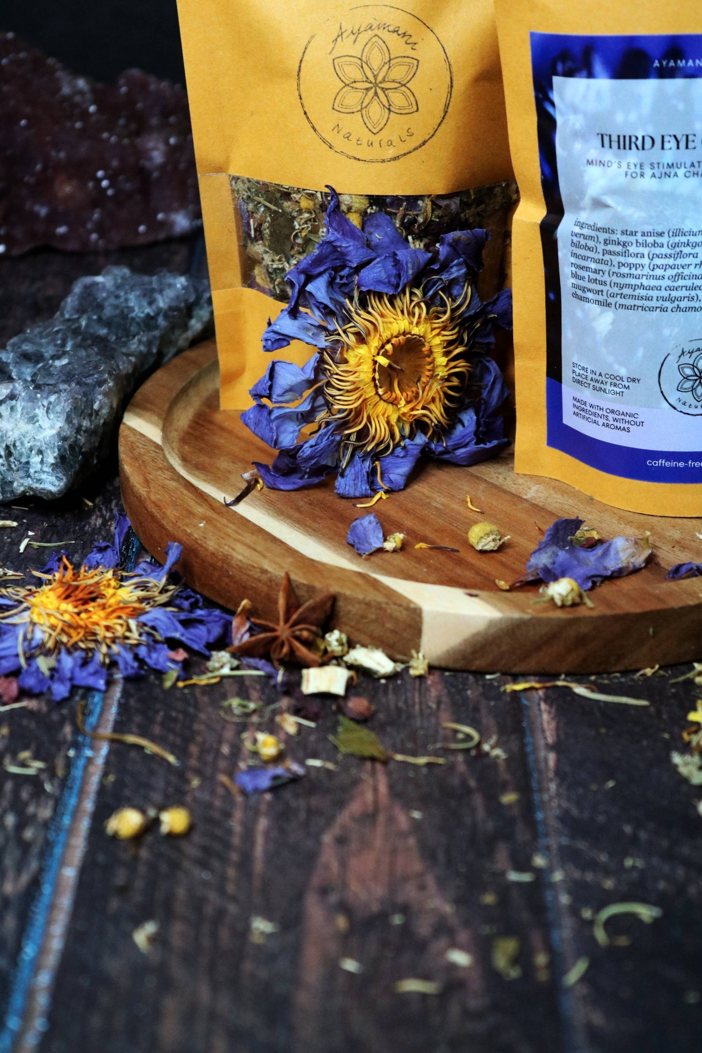 Derde Oog Chakra Kruidenthee voor de Pijnappelklier - Spirituele Droomthee