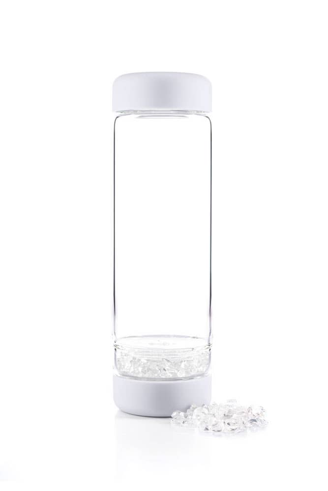 Inu! waterfles cloud wit | ROCK CRYSTAL