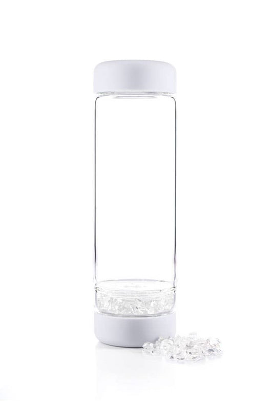 Inu! waterfles cloud wit | ROCK CRYSTAL