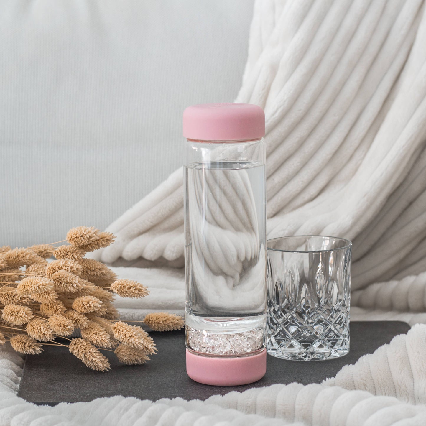 Inu! waterfles blossom rose | BERGKRISTAL