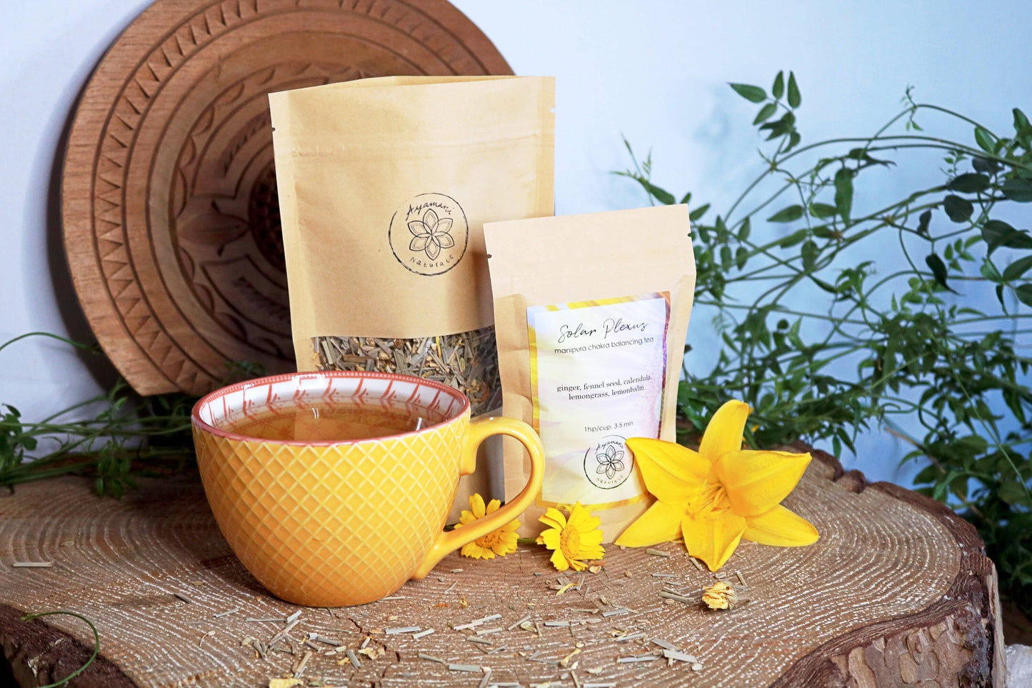 Solarplexus-Tee | Manipura Chakra, Tee für Feuer und Yang-Balance