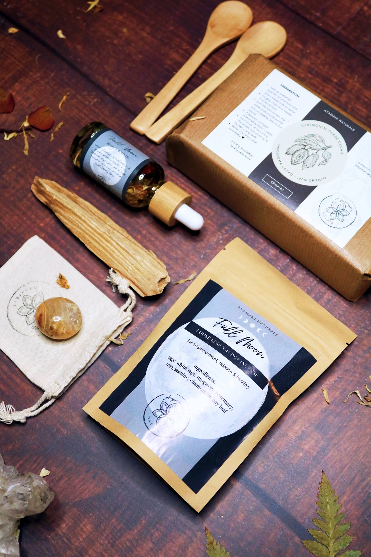 VOLLE MAAN GESCHENKDOOS MET RAUWE CACAO