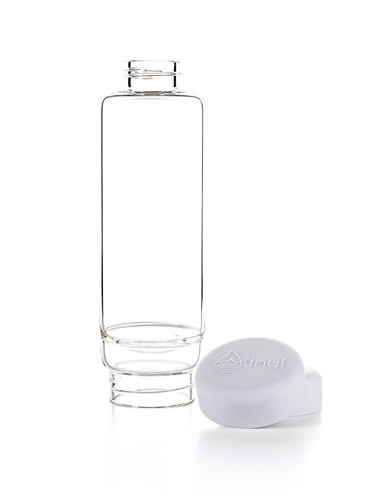 Inu! waterfles cloud wit | ROCK CRYSTAL
